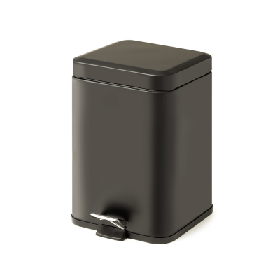 Origins Living Square Pedal Bin 3L Soft Close - Black 2209-14