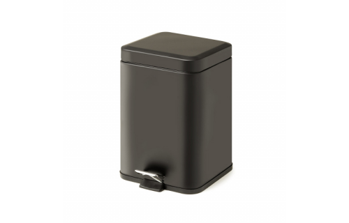 Origins Living Square Pedal Bin 3L Soft Close - Black 2209-14