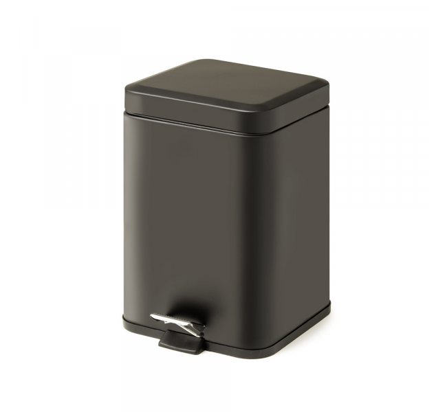 Origins Living Square Pedal Bin 3L Soft Close - Black 2209-14