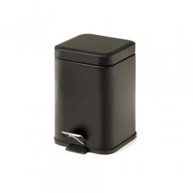 Origins Living Square Pedal Bin 5L Soft Close - Black 2309-14