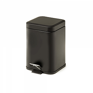 Origins Living Square Pedal Bin 5L Soft Close - Black 2309-14