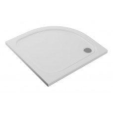 45mm Low Profile 800mm Quadrant Tray & Waste - White 45mm Low Profile 800mm Quadrant Tray & Waste - White