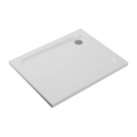 45mm Low Profile 1000x700mm Rectangular Tray & Waste - White