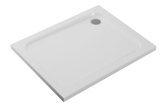 //2Go 45mm Low Profile 1000x700mm Rectangular Tray & Waste - White //2Go 45mm Low Profile 1000x700mm Rectangular Tray & Waste - White