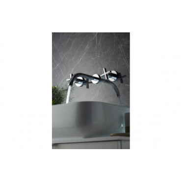 Abode Serenitie Wall Mounted Basin/Bath Mixer - Chrome