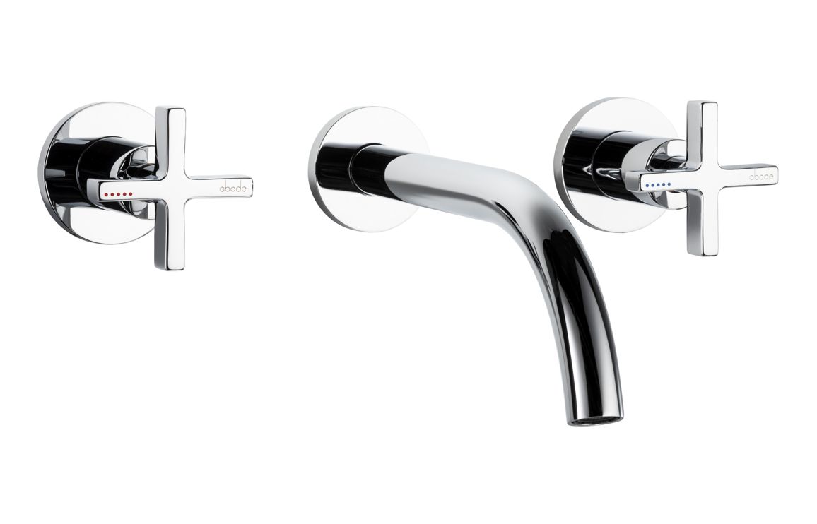 Abode Serenitie Wall Mounted Basin/Bath Mixer - Chrome