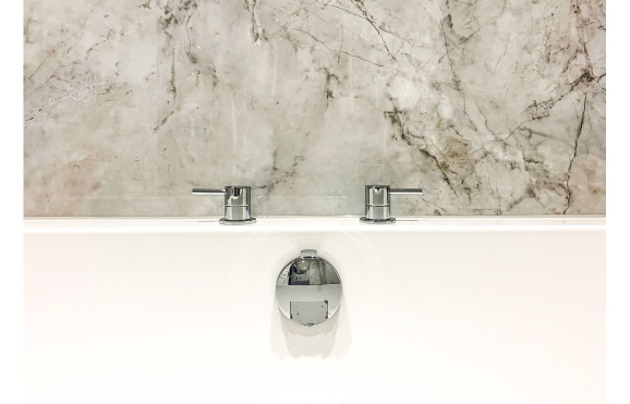 Abode Harmonie Round Bath Filler Panel Valves (Pair) - Chrome