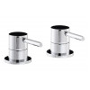 Abode Harmonie Round Bath Filler Panel Valves (Pair) - Chrome
