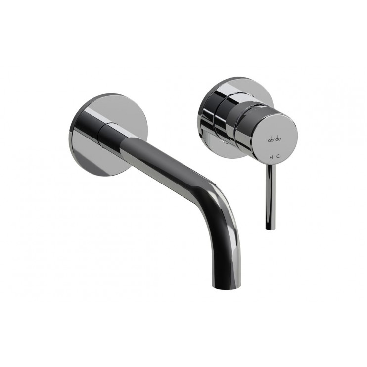 Abode Harmonie Wall Mounted Basin / Bath Mixer - Chrome Bathroom Taps