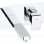 Abode Fervour Wall Mounted Basin Mixer - Chrome Bathroom Taps