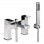Abode Fervour Deck Mounted Bath Shower Mixer - Chrome Bathroom Taps