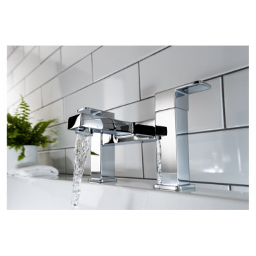Abode Fervour Pack Offer 3 (Tall Basin Mixer & Bath Filler) - Chrome Bathroom Tap Sets ABPK0006 Abode Fervour Bathroom Chrome Tap Pack (Tall Basin Mixer & Bath Filler) - Chrome