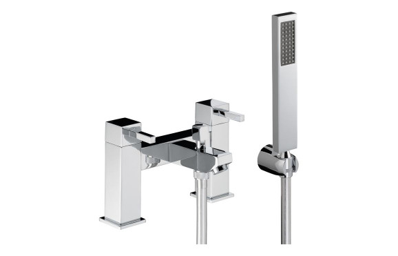 Abode Zeal Deck Mounted Bath Shower Mixer with Shower Handset - Chrome