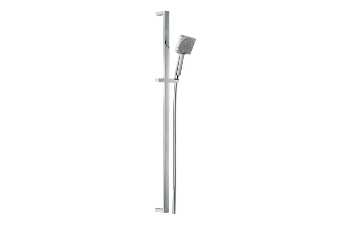 Abode Euphoria Square Sliding Rail Shower Kit (Single Pattern) - Chrome