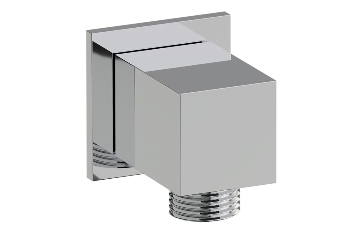 Abode Euphoria Square Wall Outlet - Chrome