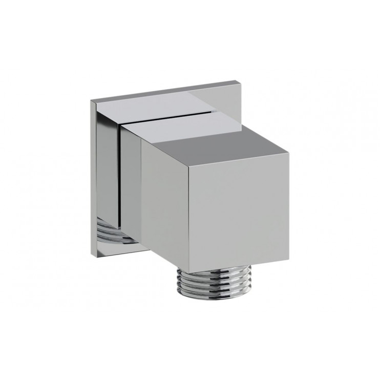 Abode Euphoria Square Wall Outlet - Chrome
