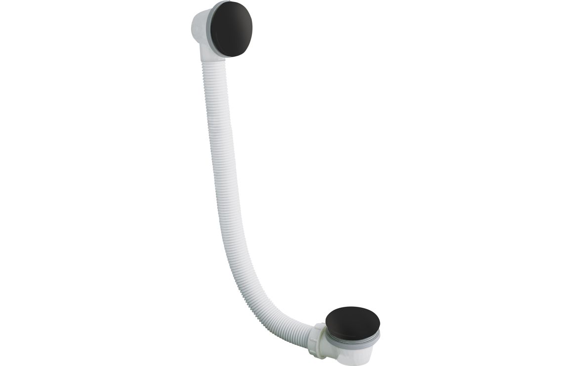 Abode Euphoria Bath Overflow & Clicker Waste - Matt Black Abode Euphoria Bath Overflow & Clicker Waste - Matt Black