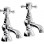Abode Sentiment Basin Pillar Taps - Chrome