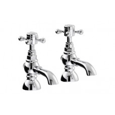 Abode Sentiment Bath Pillar Taps - Chrome