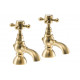 Abode Sentiment Bath Pillar Taps - Brushed Brass Abode Sentiment Bath Pillar Taps - Brushed Brass