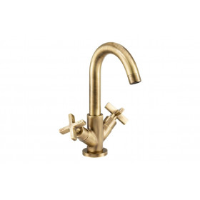 Abode Serenitie Basin Mixer - Antique Brass