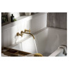 Abode Serenitie Wall Mounted Basin/Bath Mixer - Antique Brass