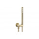 Abode Euphoria Circular Wall Outlet  Handset & Bracket Set - Antique Brass