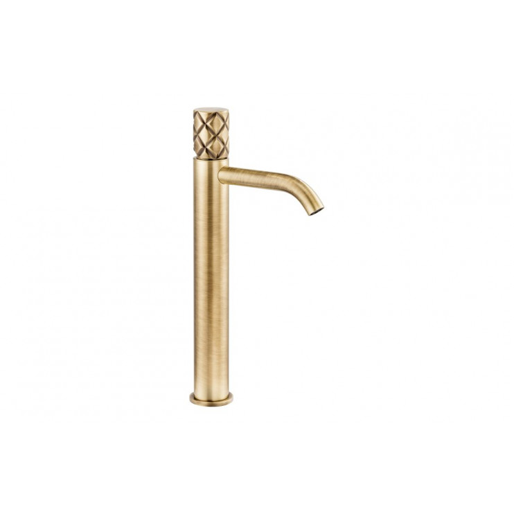 Abode Kite Tall Basin Mixer - Antique Brass