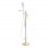Abode Levarto Floor Standing Bath Shower Mixer - Matt White & Brass