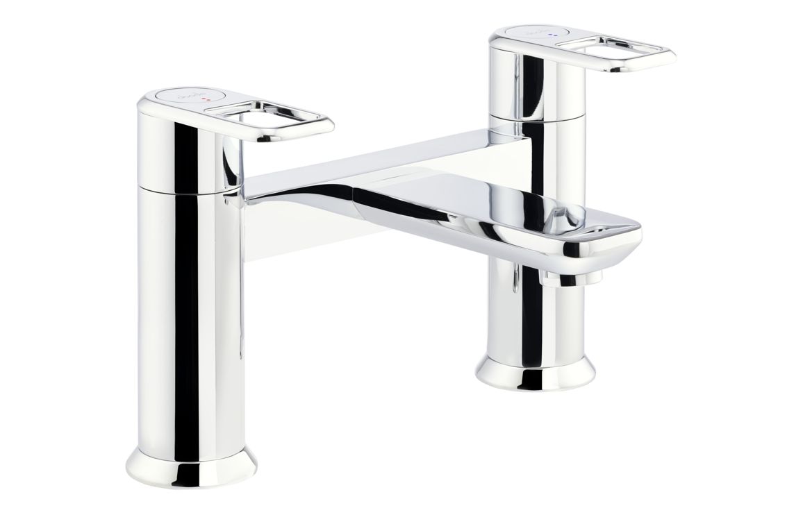 Abode Levarto Deck Mounted Bath Filler - Chrome Abode Levarto Deck Mounted Bath Filler - Chrome