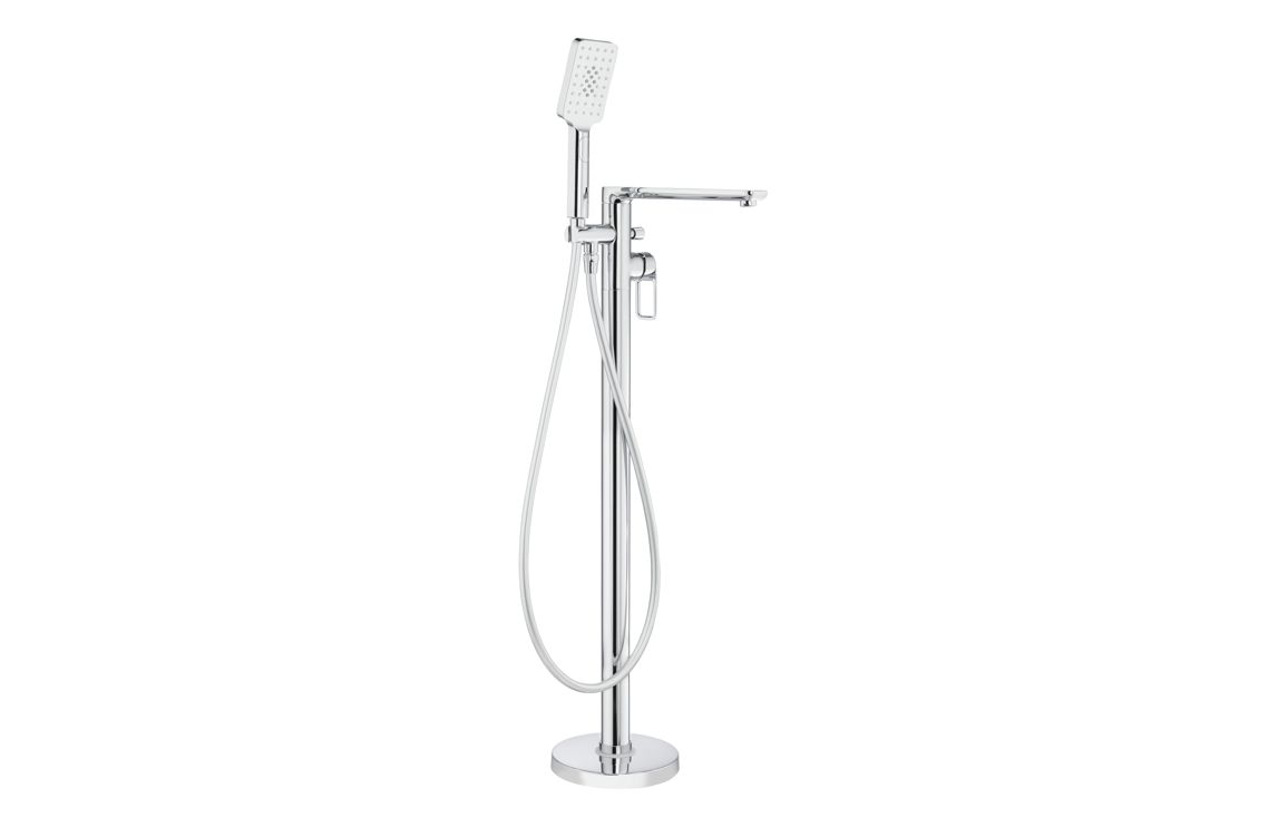 Abode Levarto Floor Standing Bath Shower Mixer - Chrome
