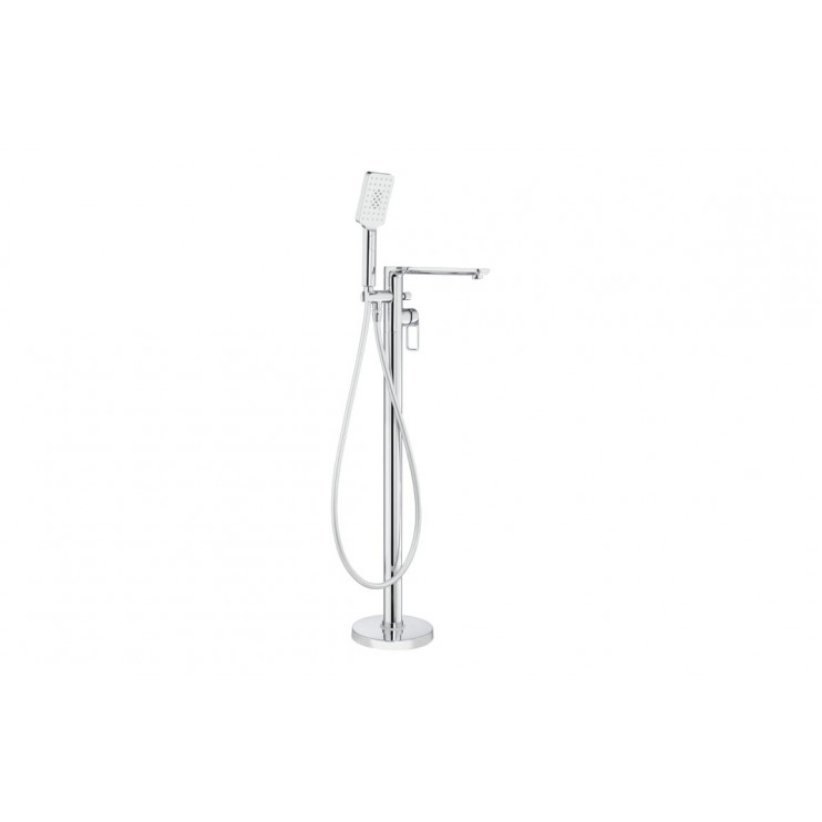 Abode Levarto Floor Standing Bath Shower Mixer - Chrome Abode Levarto Floor Standing Bath Shower Mixer - Chrome