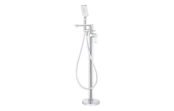 Abode Levarto Floor Standing Bath Shower Mixer - Chrome