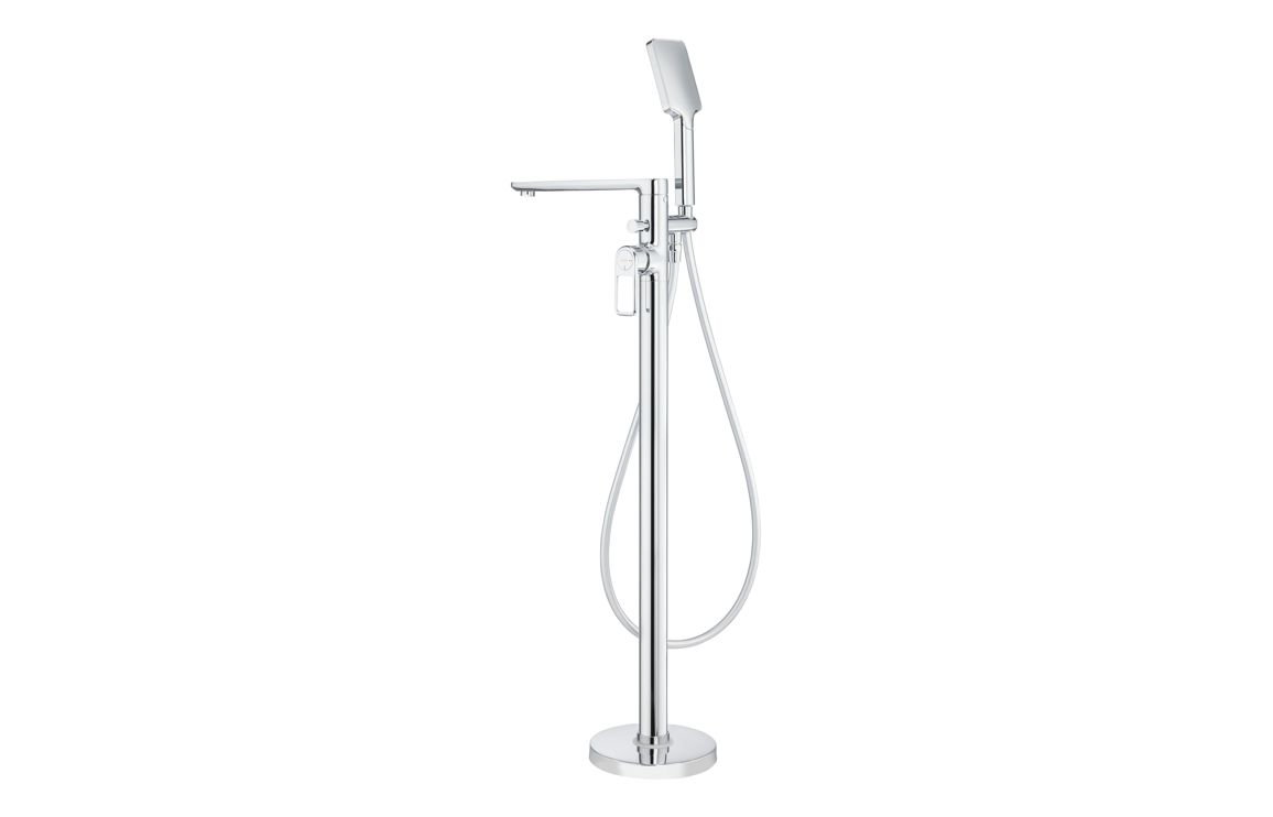 Abode Levarto Floor Standing Bath Shower Mixer - Chrome