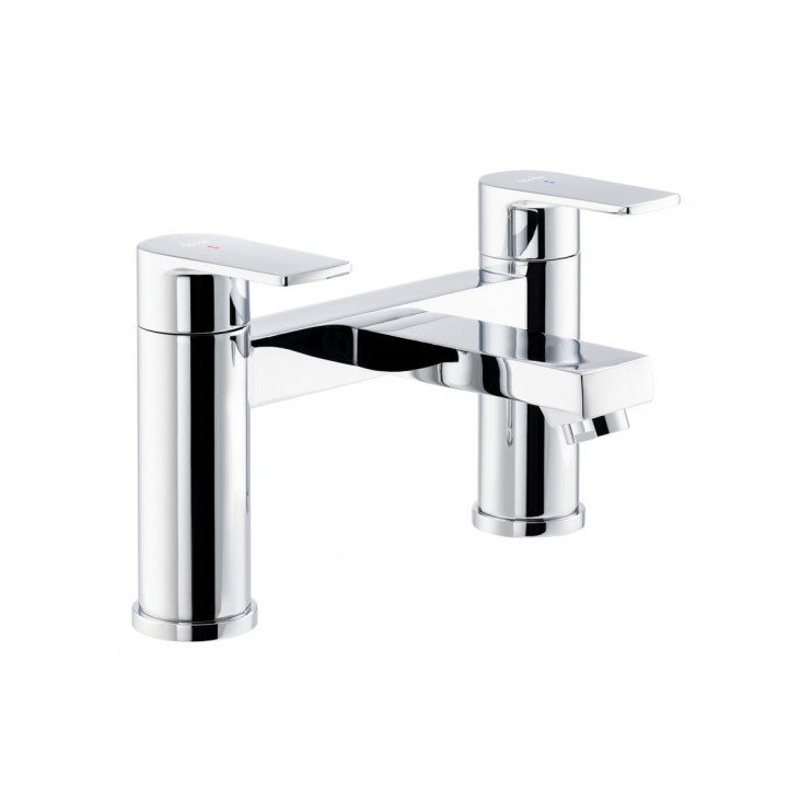 Abode Aquip Deck Mounted Bath Filler - Chrome Bathroom Taps