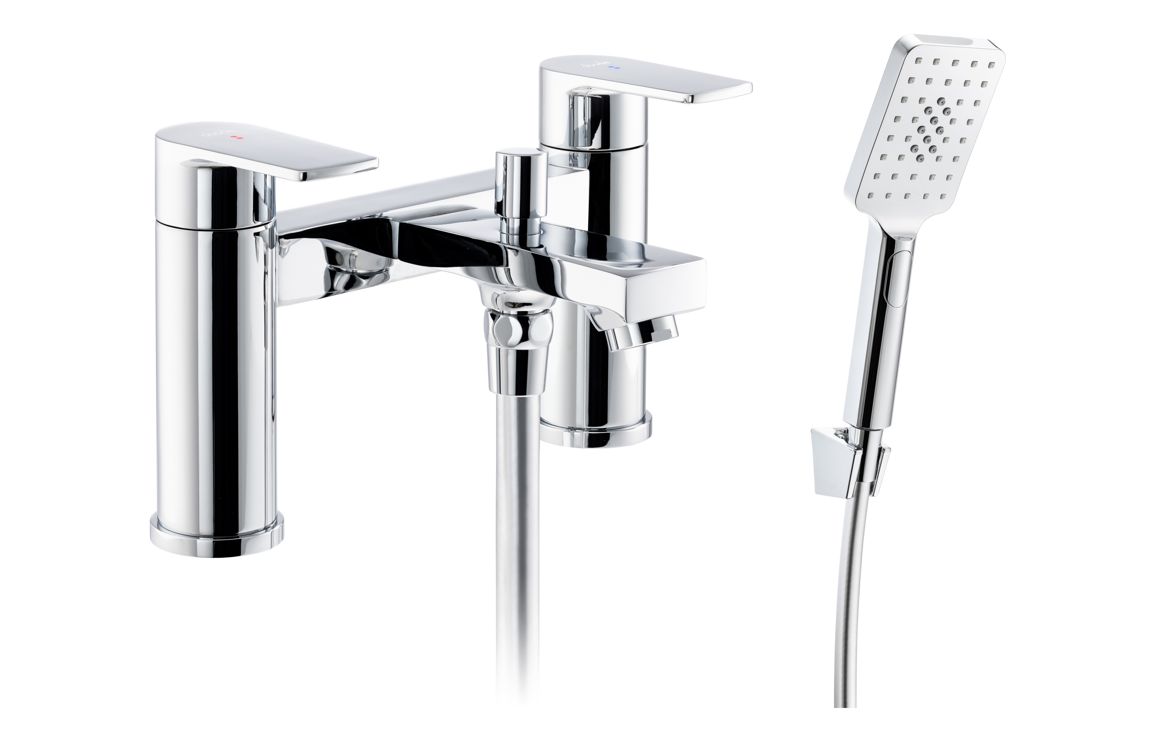 Abode Aquip Deck Mounted Bath Shower Mixer - Chrome Abode Aquip Deck Mounted Bath Shower Mixer - Chrome