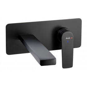 Abode Aquip Wall Mounted Basin / Bath Mixer - Matt Black