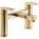 Abode Aquip Deck Mounted Bath Filler - Brushed Brass Bathroom Taps