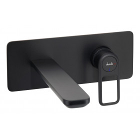 Abode Levarto Wall Mounted Basin/Bath Mixer - Matt Black