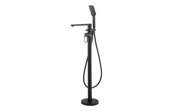 Abode Levarto Floor Standing Bath Shower Mixer - Matt Black