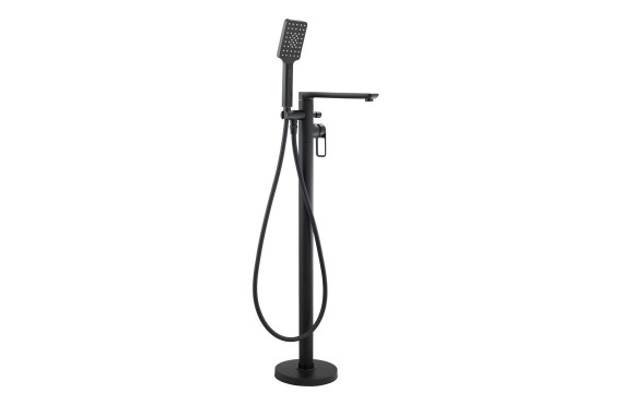 Abode Levarto Floor Standing Bath Shower Mixer - Matt Black
