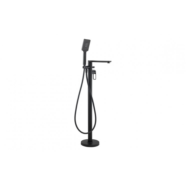 Abode Levarto Floor Standing Bath Shower Mixer - Matt Black Abode Levarto Floor Standing Bath Shower Mixer - Matt Black