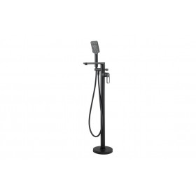 Abode Levarto Floor Standing Bath Shower Mixer - Matt Black