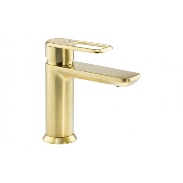 Abode Levarto Basin Mixer - Brushed Brass