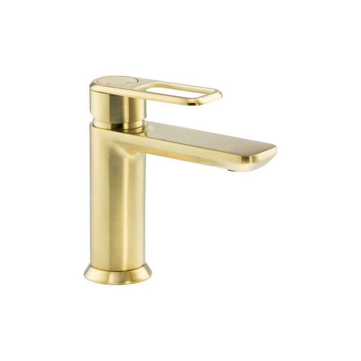 Abode Levarto Basin Mixer - Brushed Brass