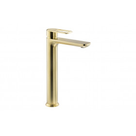 Abode Levarto Tall Basin Mixer - Brushed Brass