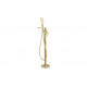 Abode Levarto Floor Standing Bath Shower Mixer - Brushed Brass Abode Levarto Floor Standing Bath Shower Mixer - Brushed Brass