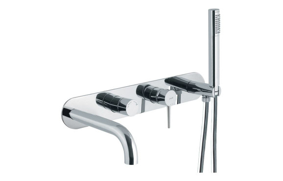 Abode Chao Wall Mounted Bath Shower Mixer - Chrome