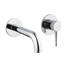 Abode Chao Wall Mounted 2-Hole Bath Mixer - Chrome