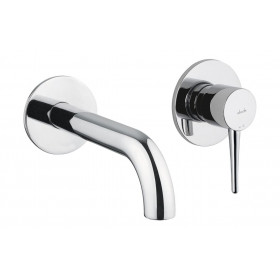 Abode Chao Wall Mounted 2-Hole Bath Mixer - Chrome